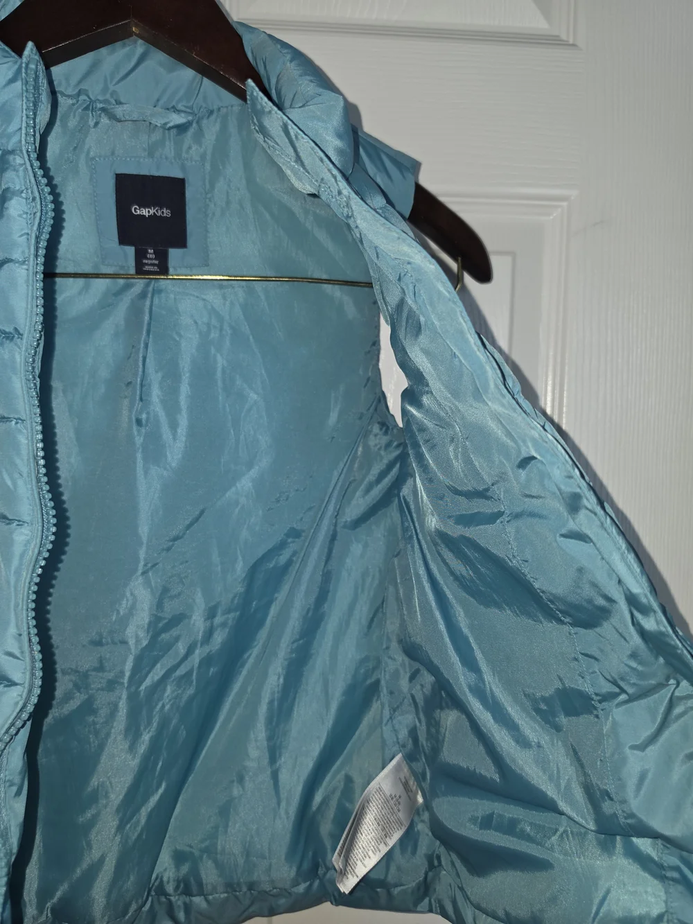 GAP Light Blue Quilted Puffer Vest